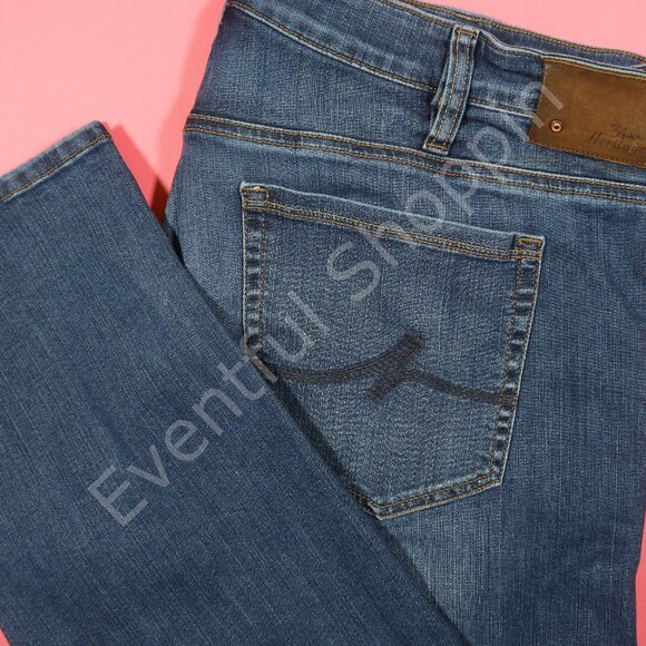 34 Heritage Courage Mid Rise Straight Fit Jeans in Blue Size 40 - Picture 1 of 8